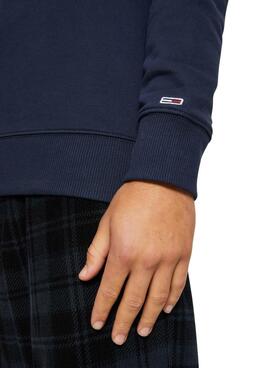Sudadera Tommy Jeans Reg Entry Marina Hombre