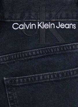 Pantalón Vaquero Calvin Klein Mom Negro para Mujer