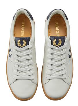 Zapatillas Fred Perry B721 Piel Blanco Para Hombre