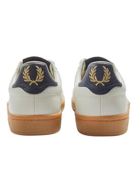 Zapatillas Fred Perry B721 Piel Blanco Para Hombre