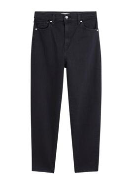 Pantalón Vaquero Levis High Waist Mom Negro Mujer