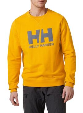 Sudadera Helly Hansen Basic Logo Amarillo Hombre