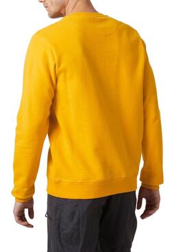Sudadera Helly Hansen Basic Logo Amarillo Hombre