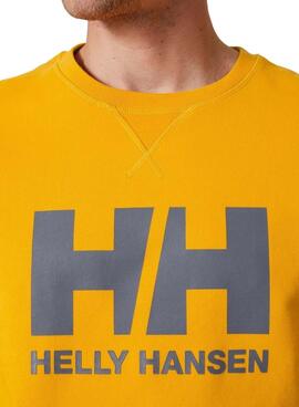 Sudadera Helly Hansen Basic Logo Amarillo Hombre