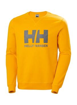 Sudadera Helly Hansen Basic Logo Amarillo Hombre