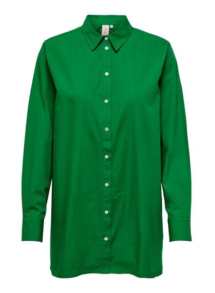 Camisa Only Curly Verde Para Mujer