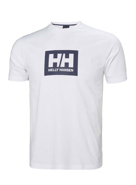 Camiseta Helly Hansen Box Logo Blanco para Hombre