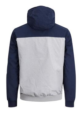 Cazadora Jack and Jones Erush Capucha Gris Hombre