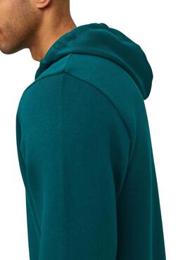 Sudadera Jack and Jones Logo Capucha Verde Hombre