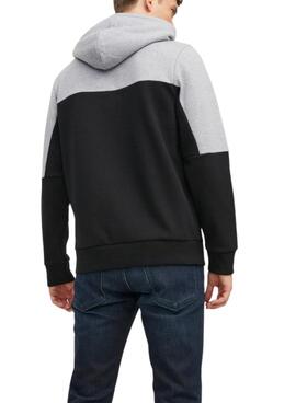 Sudadera Jack and Jones Dan Bloking Negro Hombre