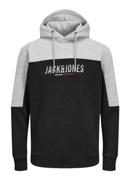 Sudadera Jack and Jones Dan Bloking Negro Hombre