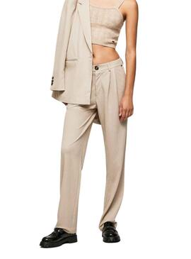 Pantalon Pepe Jeans Colette Beige para Mujer