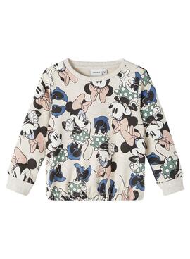 Sudadera Name It Domina Minnie Beige para Niña