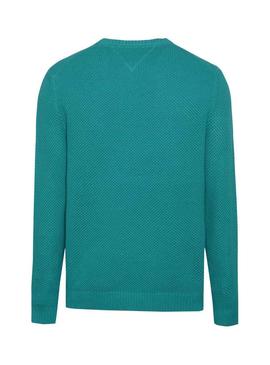 Jersey Tommy Jeans Textured Verde Hombre