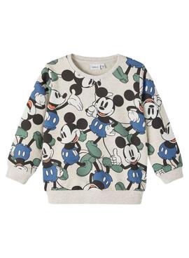 Sudadera Name It Mickey Beige para Niño