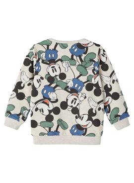 Sudadera Name It Mickey Beige para Niño