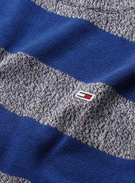 Jersey Tommy Jeans Rugby Stripe Azul Hombre
