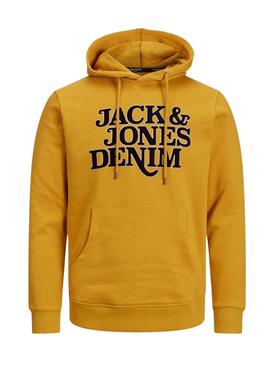 Sudadera Jack and Jones Rack Mostaza para Hombre