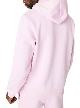 Sudadera Lacoste Básica Rosa Para Hombre