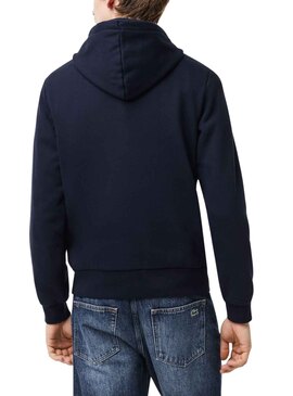 Sudadera Lacoste Basic Hood Marino para Hombre