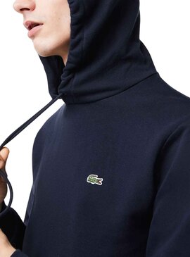 Sudadera Lacoste Basic Hood Marino para Hombre