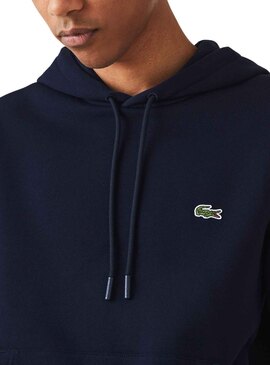 Sudadera Lacoste Basic Hood Marino para Hombre