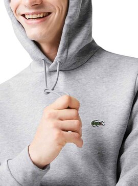 Sudadera Lacoste SH9623 Gris Para Hombre