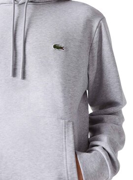 Sudadera Lacoste SH9623 Gris Para Hombre