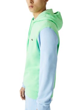 Sudadera Lacoste Colorblock Verde para Hombre