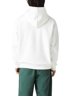 Sudadera Lacoste Cocodrilo Blanco Para Hombre 