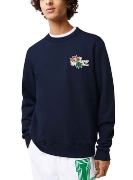 Sudadera Lacoste Cocodrile Party Hombre Marino