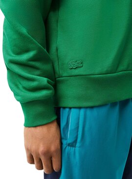 Sudadera Lacoste Cocodrile Party Para Hombre Verde