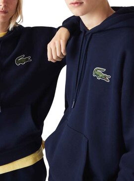 Sudadera Lacoste Loose Fit Marino Unisex