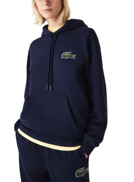 Sudadera Lacoste Loose Fit Marino Unisex