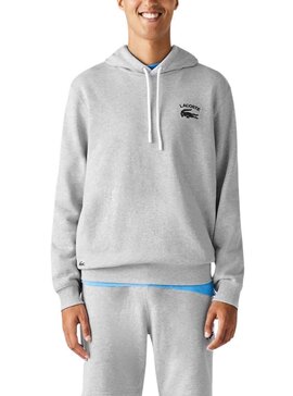 Sudadera Lacoste Classic Fit Gris Para Hombre