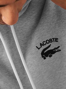 Sudadera Lacoste Classic Fit Gris Para Hombre