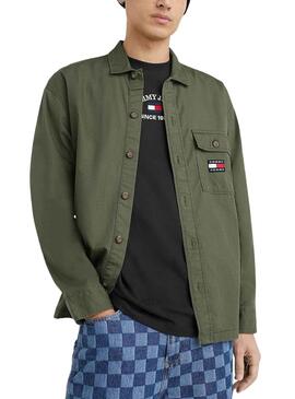 Sobrecamisa Tommy Jeans Verde para Hombre