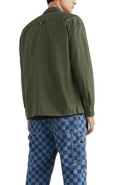 Sobrecamisa Tommy Jeans Verde para Hombre