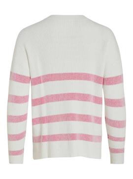 Jersey Vila Viril Rayas Rosa y Blanco para Mujer