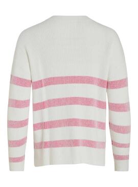 Jersey Vila Viril Rayas Rosa y Blanco para Mujer