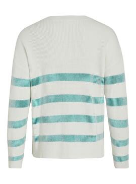 Jersey Vila Viril Stripe Turquesa y Blanco 