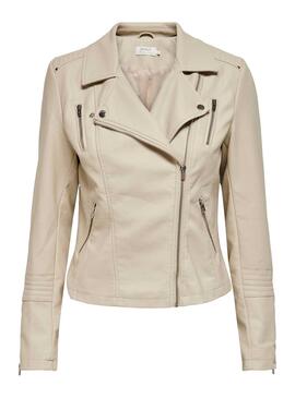 Biker Only Gemma Polipiel Beige para Mujer