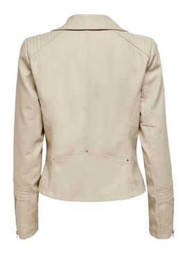 Biker Only Gemma Polipiel Beige para Mujer