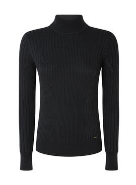 Jersey Pepe Jeans Amalia Canale Negro Para Mujer