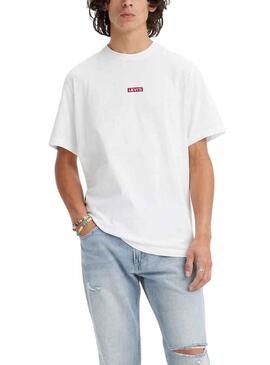 Camiseta Levis Relaxed Baby Tab Blanco Hombre