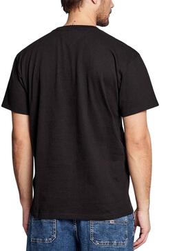 Camiseta Tommy Jeans Logo Radial Negro