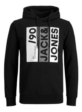 Sudadera Jack and Jones Jio Negro para Hombre