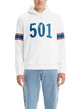 Sudadera Levis 501 Blanca para Hombre