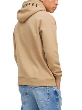 Sudadera Jack and Jones Jestar Beige para Hombre