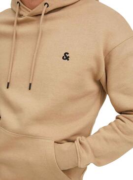 Sudadera Jack and Jones Jestar Beige para Hombre